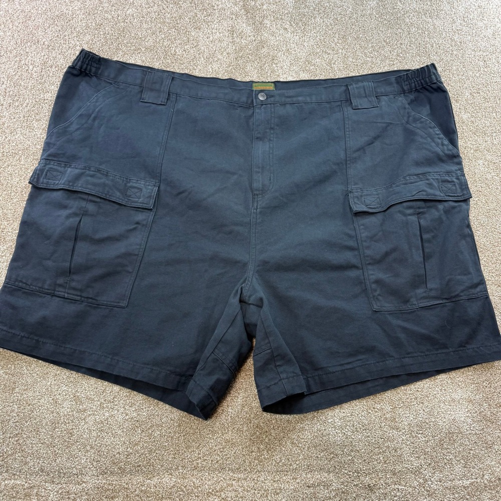 Boulder Creek Trading Company Mens 62 Cotton Cargo Shorts Blue Utility Cargo B&T